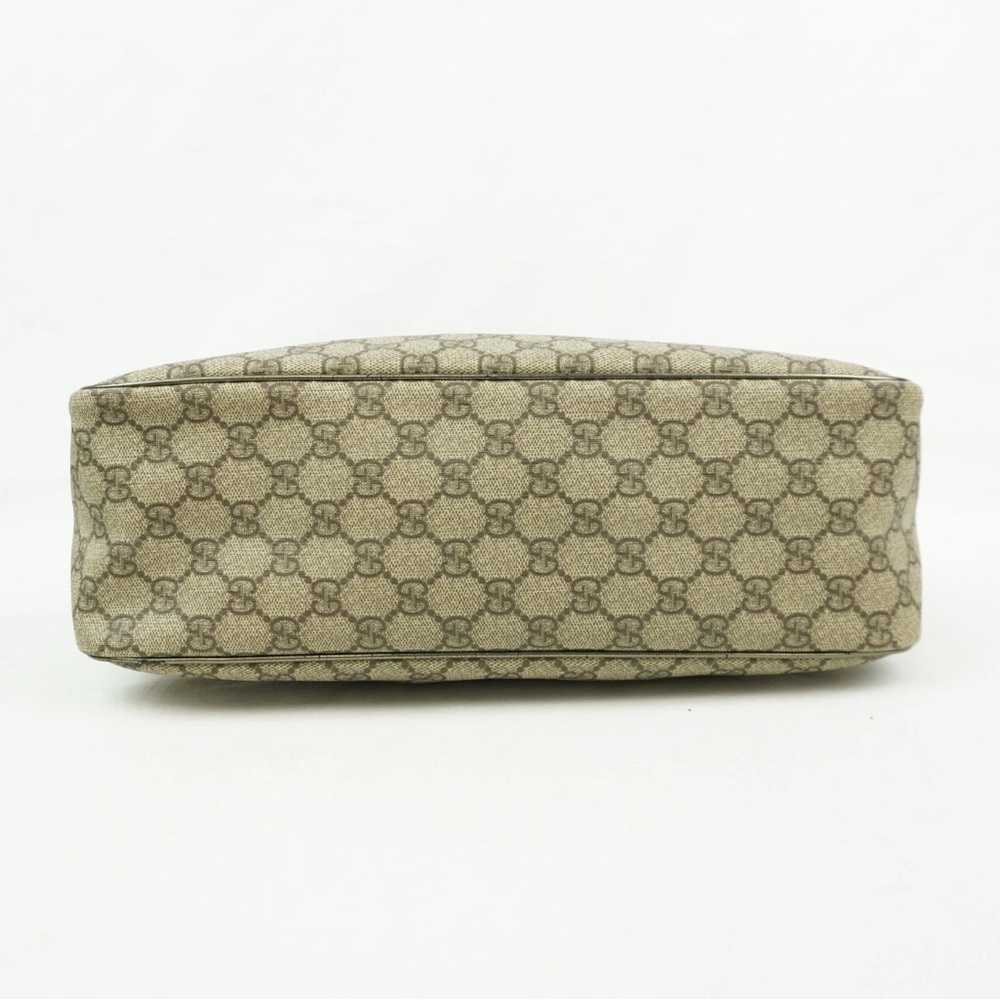 Gucci GG Supreme Shoulder Bag In Beige Coated Canvas And Metallic - Picture 4 of 10
